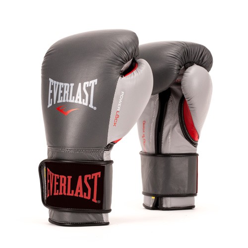 Everlast Powerlock Hook & Loop Training Gloves - Gray - Pacillo's